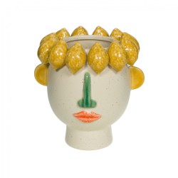 Vase visage citron petit...