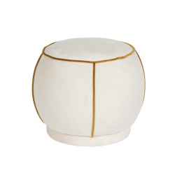 Pouf Eli blanc D53 cm en...