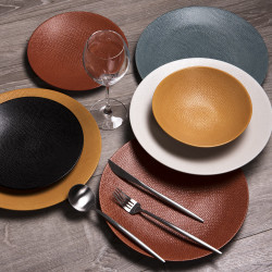 Assiette de presentation Vésuvio terra 31 cm