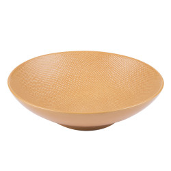 Assiette creuse Vésuvio safran 19 cm (lot de 6)