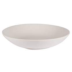 Grande assiette creuse Vésuvio blanc 25 cm (lot de 6)