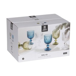 Boite de 6 verres à pied Selio transparent 24 cl