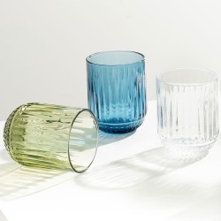 Boite de 6 gobelets bas Selio bleu 25 cl