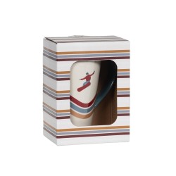 Coffret maxi mug en grès décoré 45cl - Ernest