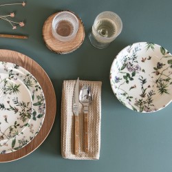Assiette creuse Champêtre 19 cm (lot de 6)