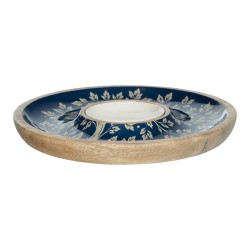 Plat Chip Dip avec bol Eden en manguier 25 cm