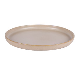 Assiette à dessert Uno sable réactif 22 cm (lot de 6)