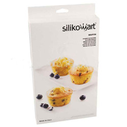 Moule en silicone 6 mini muffin 7 cm