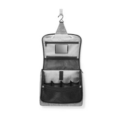 Trousse de toilette XL à suspendre Twist Silver