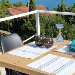 Set de table en résine Arcachon navy 35x50 cm (lot de 6)