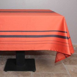 Nappe enduite Bonifacio orange rust 150x150 cm