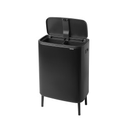 Touch Bin sur pieds 1x30 l noir mat Code O