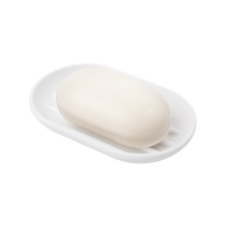 Porte-savon en plastique moulé Touch blanc