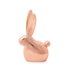 Porte bague lapin Anigram en métal cuivré