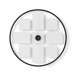 Cadre photo mural multi vues Infinity 9 photos noir
