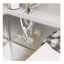 Porte éponge et brosse flexible Buddy Sink Caddy blanc