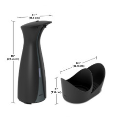 Distributeur automatique 250ml avec support  Otto noir