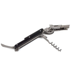 Tire-bouchon sommelier avec coupe-capsule et décapsuleur Clavelin