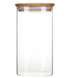 Boîte alimentaire verre et bambou 1.4L