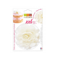 Fleur azyme Blanche 10cm