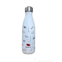 Bouteille isotherme new face blanc 500ml