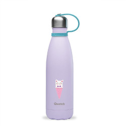 Bouteille isotherme Kids violette glace chat 500 ml