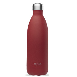 Bouteille isotherme granite rouge 1 litre