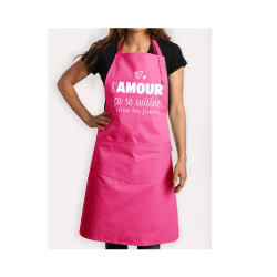 Tablier taille adulte rose...