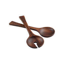 Couverts à salade 29 cm en acacia