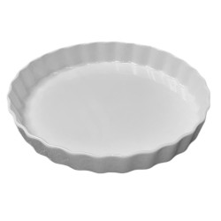 Moule à tarte en porcelaine blanche 30 cm