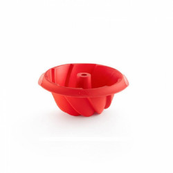 moule à kougelhopf rouge en...