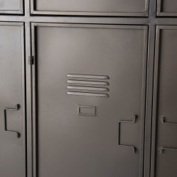 Vestiaire 9 portes en métal 112x43x200