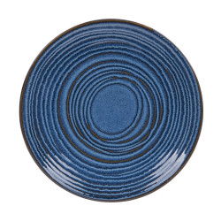 Assiette plate Moon bleu 27...