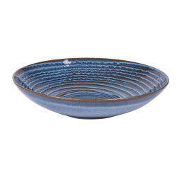 Assiette creuse Moon bleu 22 cm (lot de 6)