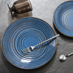 Assiette à dessert Moon bleu 21 cm (lot de 6)