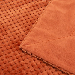 Plaid Damier Terracotta 130x170