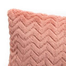 Coussin Chevron rose 40x40