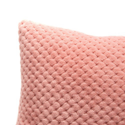 Coussin Damier rose 40x40