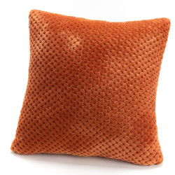 Coussin Damier Terracotta...