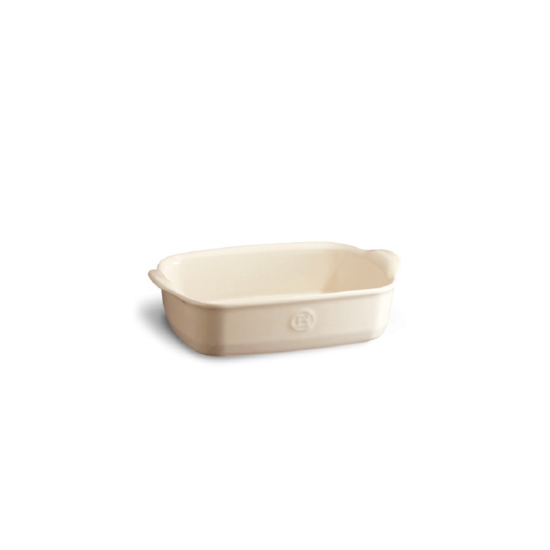 EMILE HENRY - Plat à four rectangle beige 22 cm