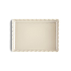 Tourtière rectangle beige 34 cm