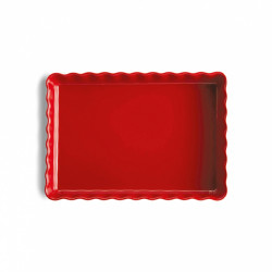 Tourtière rectangle rouge 33 cm