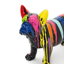 Bulldog Yuki Trash noir et multicolore 90 cm