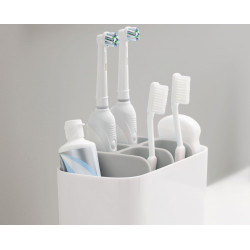 Porte brosse à dents grand modèle gris blanc 