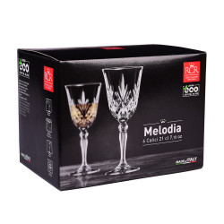 Verre à pieds 21cl Melodia RCR (lot de 6)