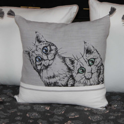 Coussin 45x45cm cats souris