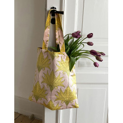 Sac Shopping Velvet Fleurs jaunes Vanilla Sky 45x45x64