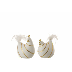 Poules lignes résine...