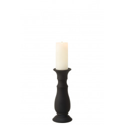 Chandelier verre mat noir small 