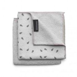 Kit 2 chiffons microfibre gris